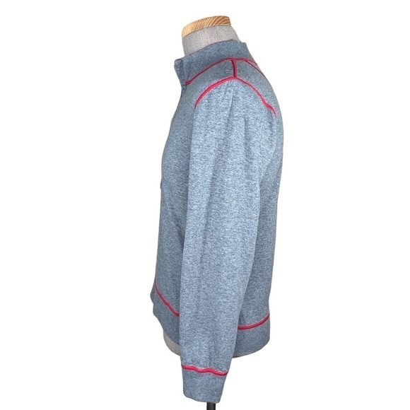 Tommy Bahama Men’s Reversible Red & Gray 1/4 Zip Pullover No Tags Apx Size Small - Picture 8 of 13